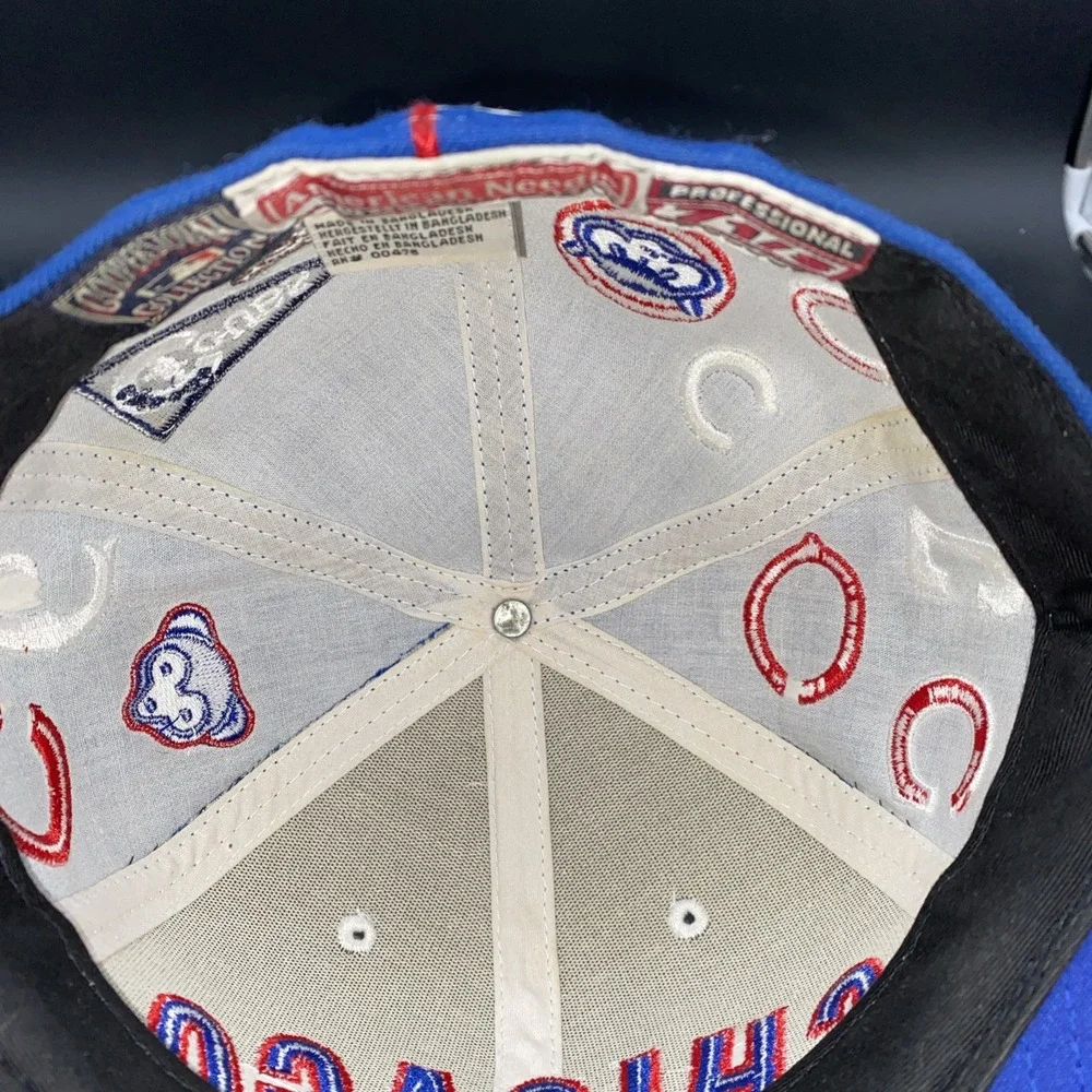 Chicago Cubs Hat Lot.   Fitted 7 1/8‎ Wool Cap Allover ++2 More Cubs Hats